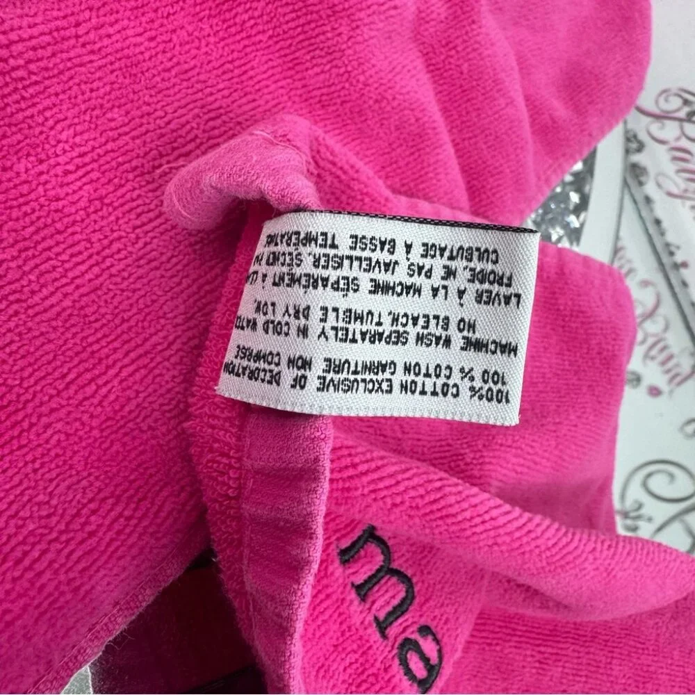 Queenwest Set of 4 towels makeup embroidery Vibrant Pink Makeup Towels pink bath
